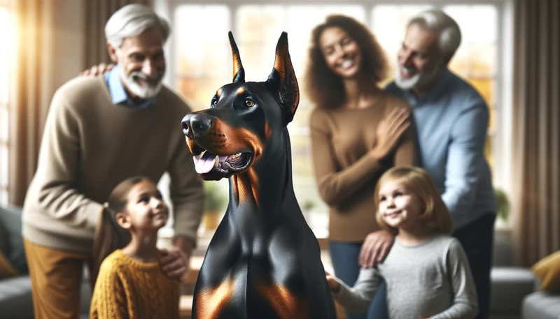 Dobermann als Familienhund