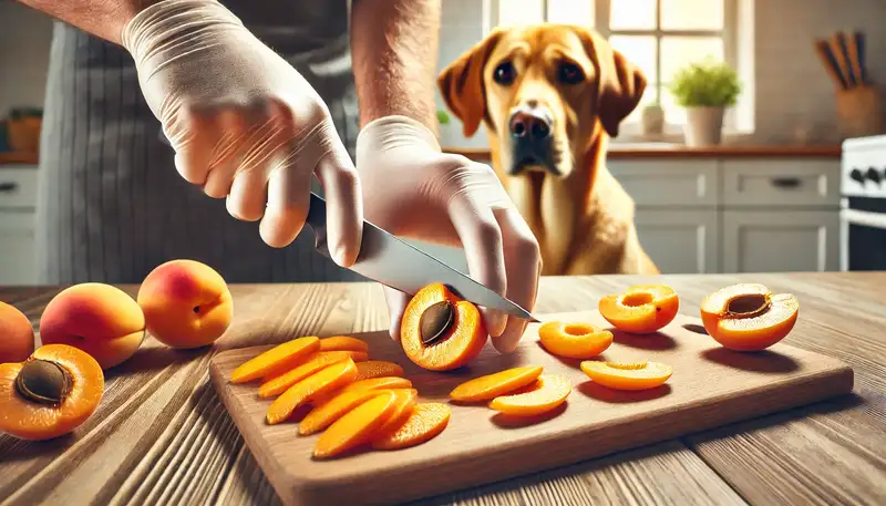 "Vorbereitung von Aprikosen für Hunde: Aprikosenkern entfernt, um die Sicherheit zu gewährleisten – dürfen Hunde Aprikosen essen?"